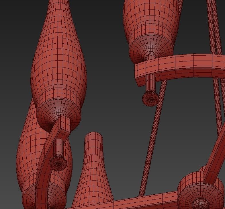 Glass Torlesco Chandelier 3D model_5