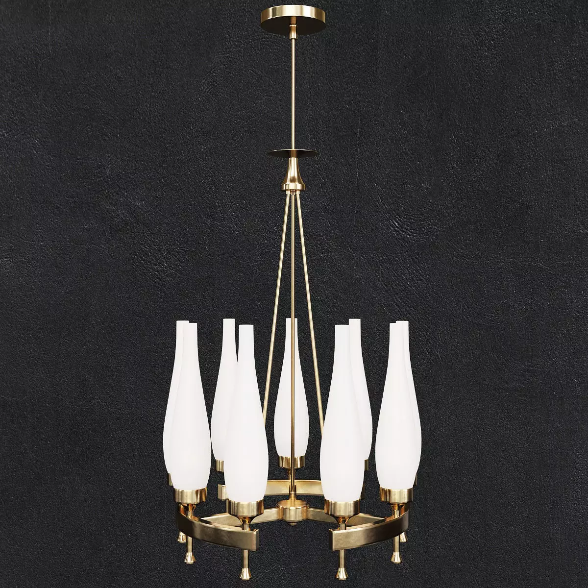 Glass Torlesco Chandelier 3D model_0