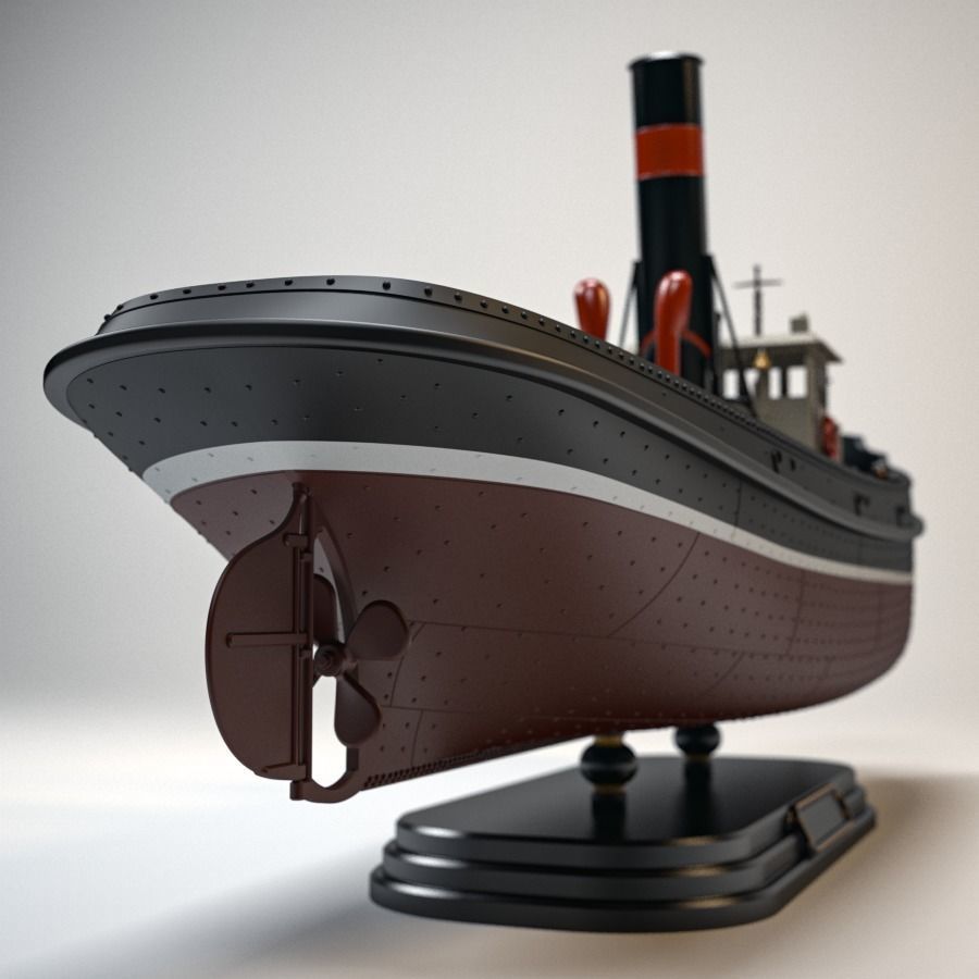 Tugboat Model Kit 3D print model_18