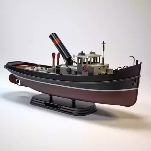 Dutch Steam Tugboat Model Kit 3D print model