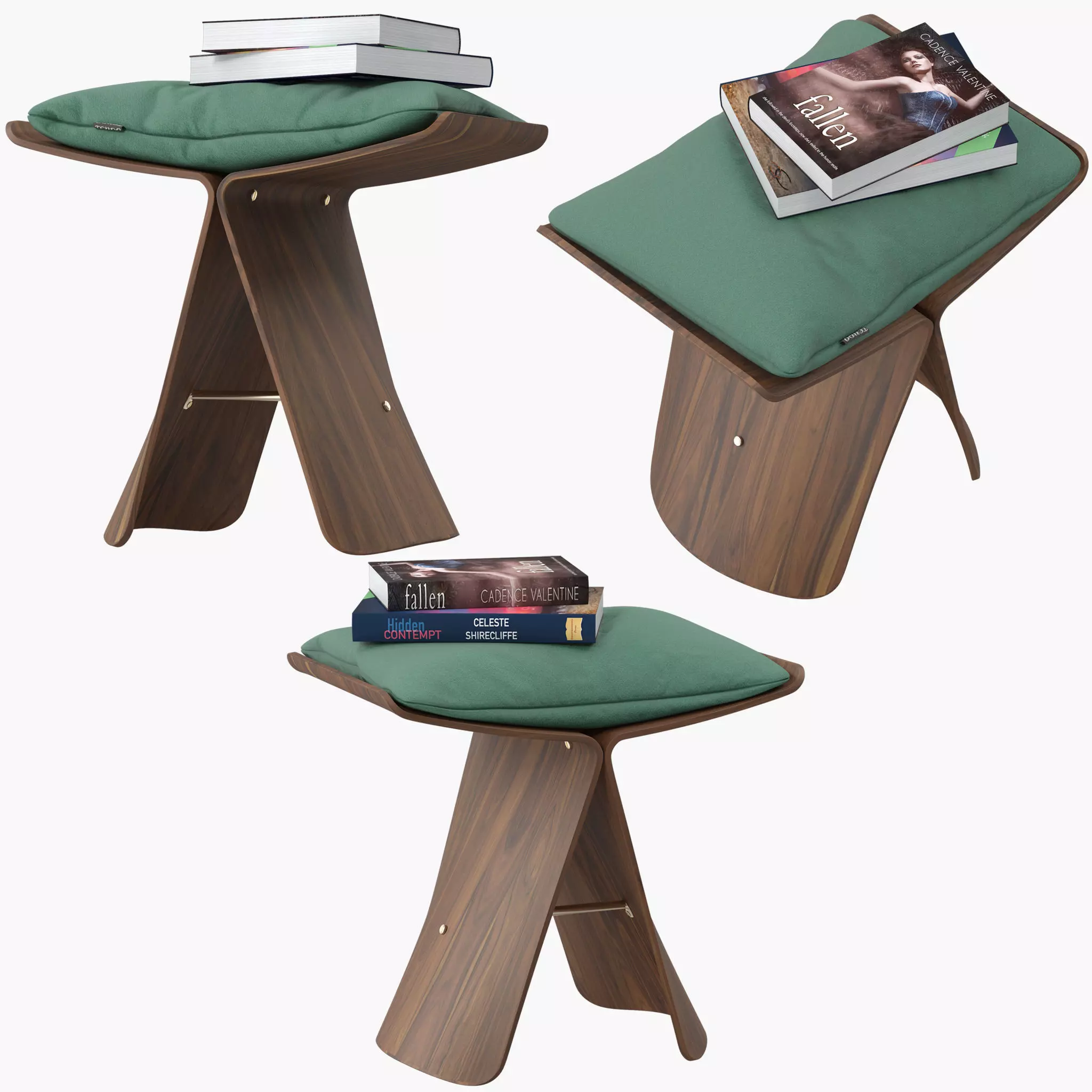 Vitra Butterfly Stool Low-poly 3D model
