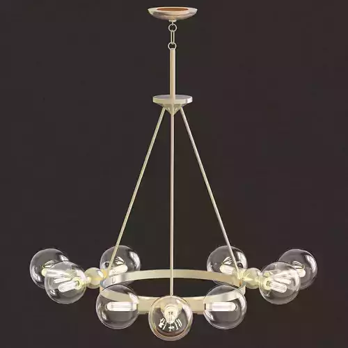 Chandelier with clear glass globes