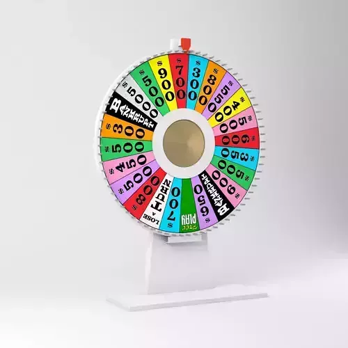 Wheel Of Fortune Low-poly 3D model