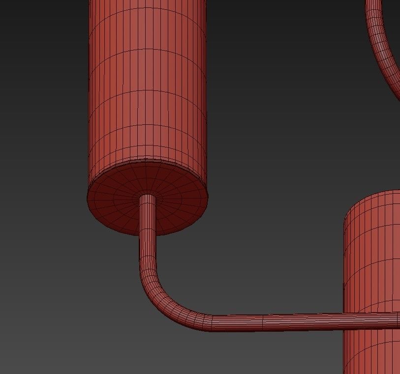 Gold Chandelier 3D model_6