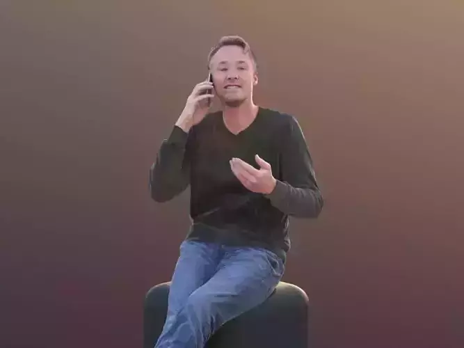 Carlos 10205 - Sitting Casual Guy