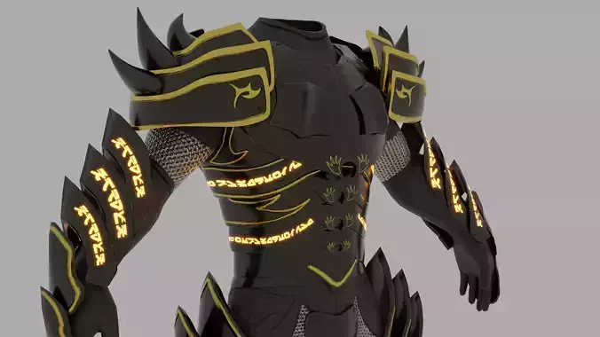 Dragon armor 3D model