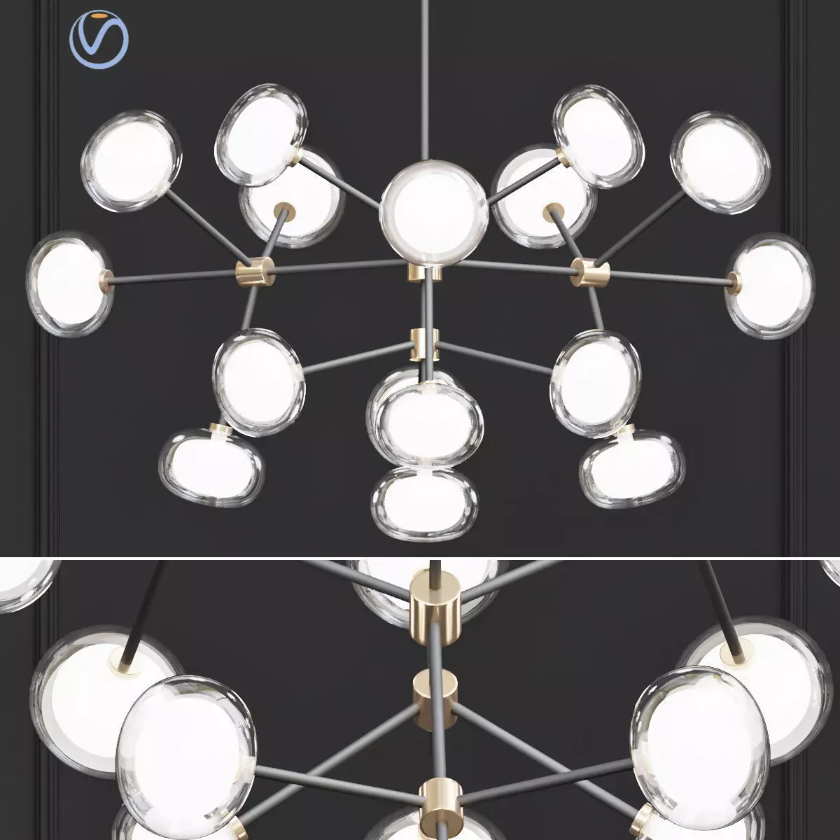Pendant Lights  NABILA CHANDELIER 3D model_0