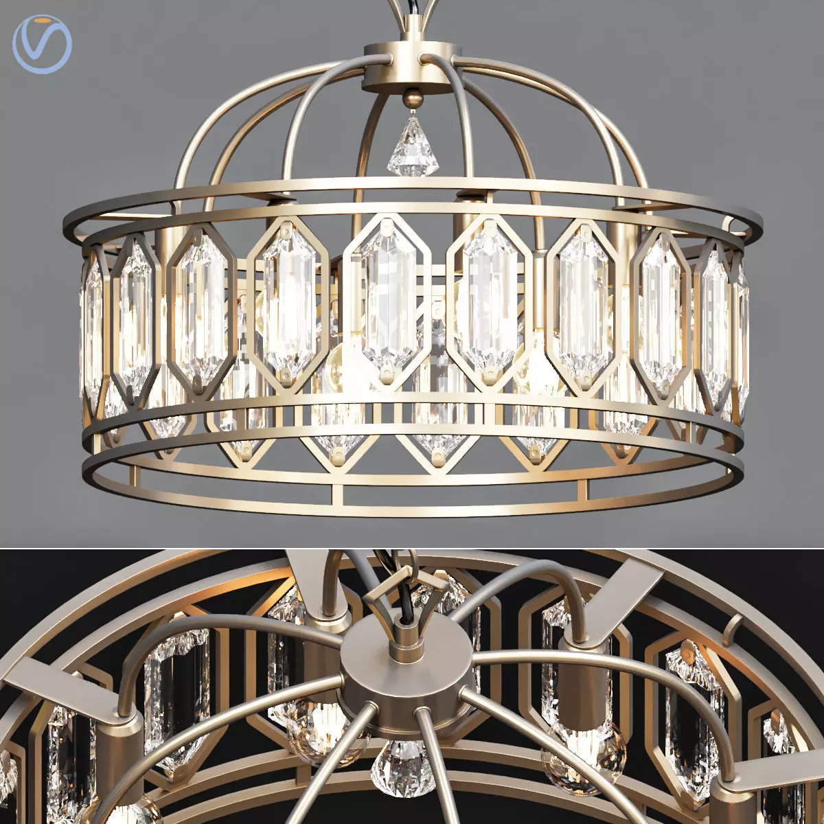 Crystal Pendant 3D model
