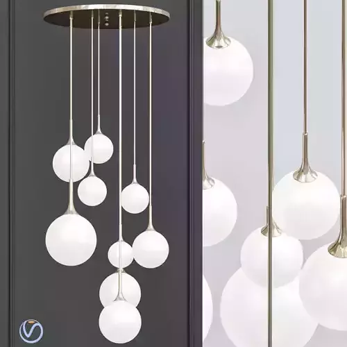 Restoration Hardware Whitney Chandelier 3D model