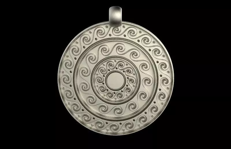 Ancient greek pendant Free 3D print model