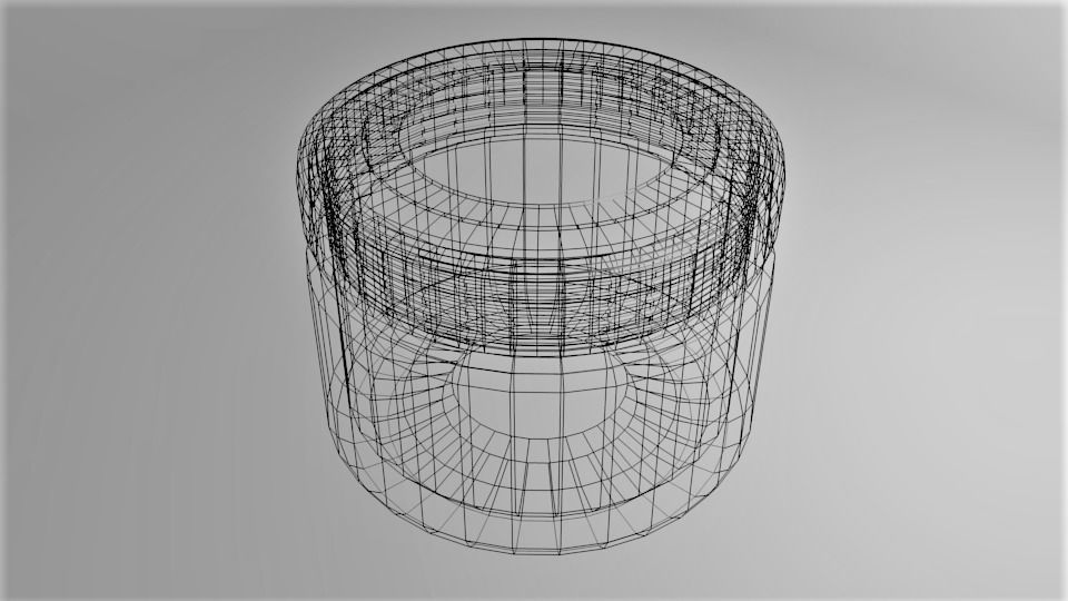 Low Jar 3D model_4