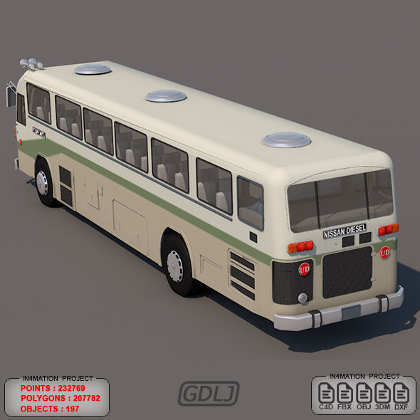 Nissan Diesel Bus 3D model_3