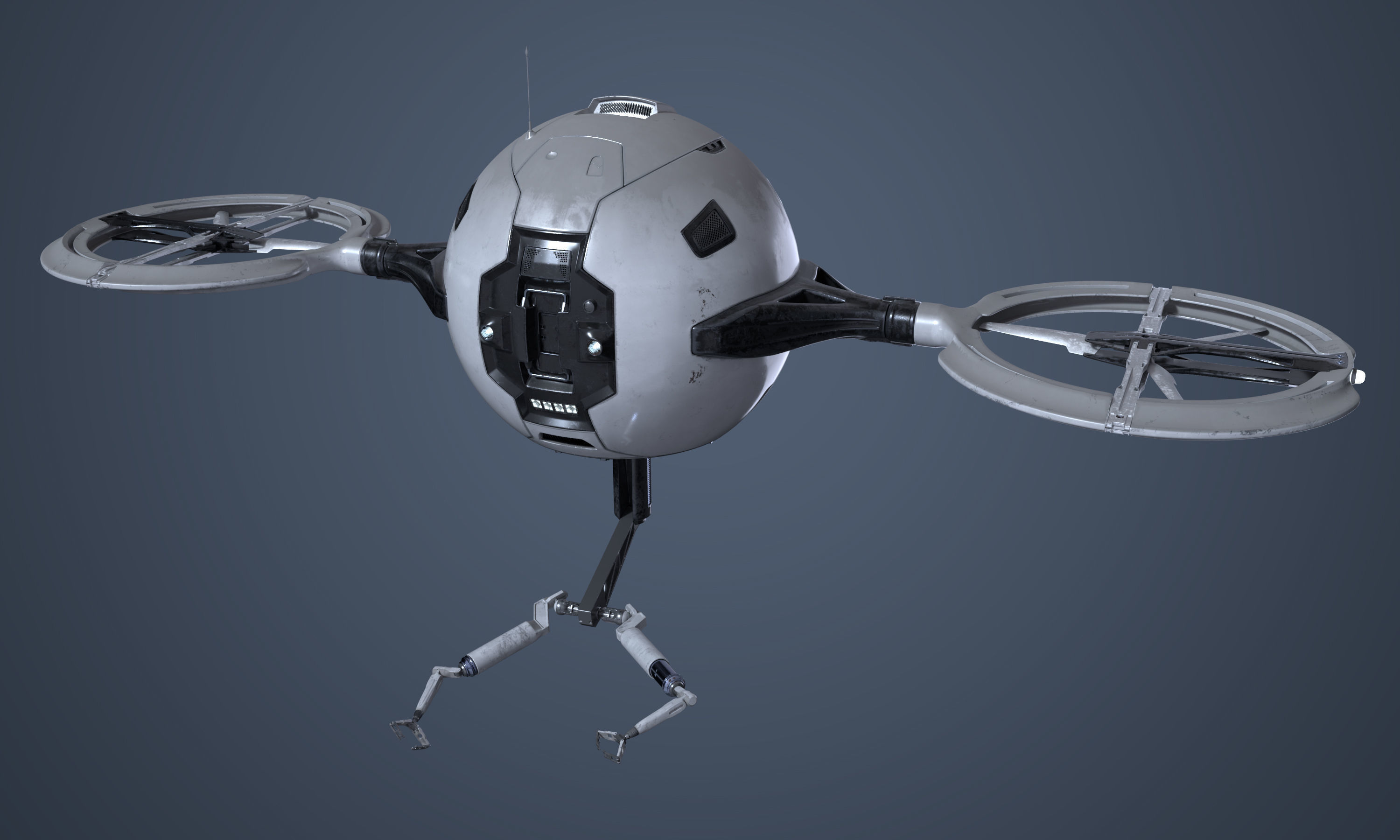 Maintenance Drone Mk1 Used Look 3D model_6