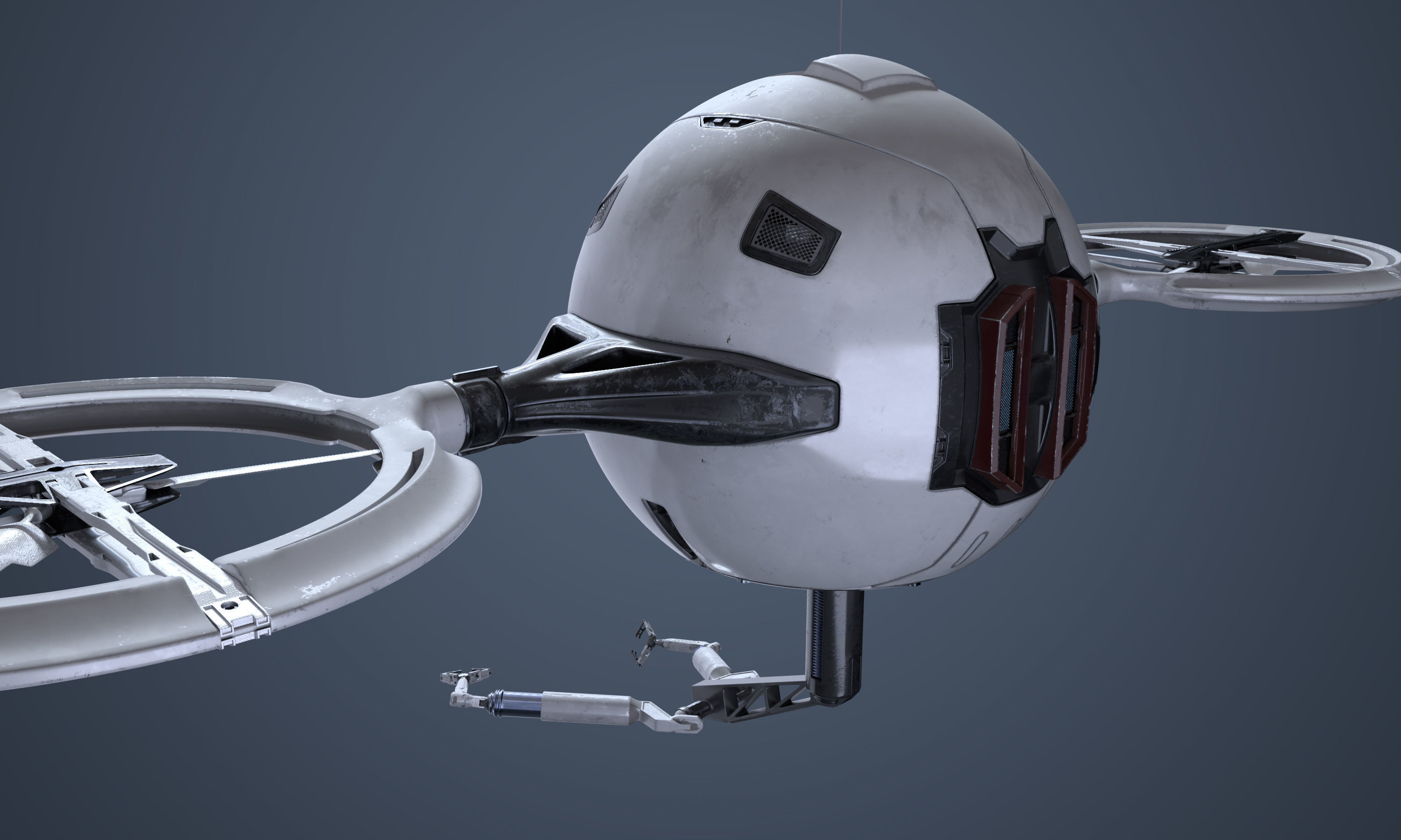 Maintenance Drone Mk1 Used Look 3D model_8