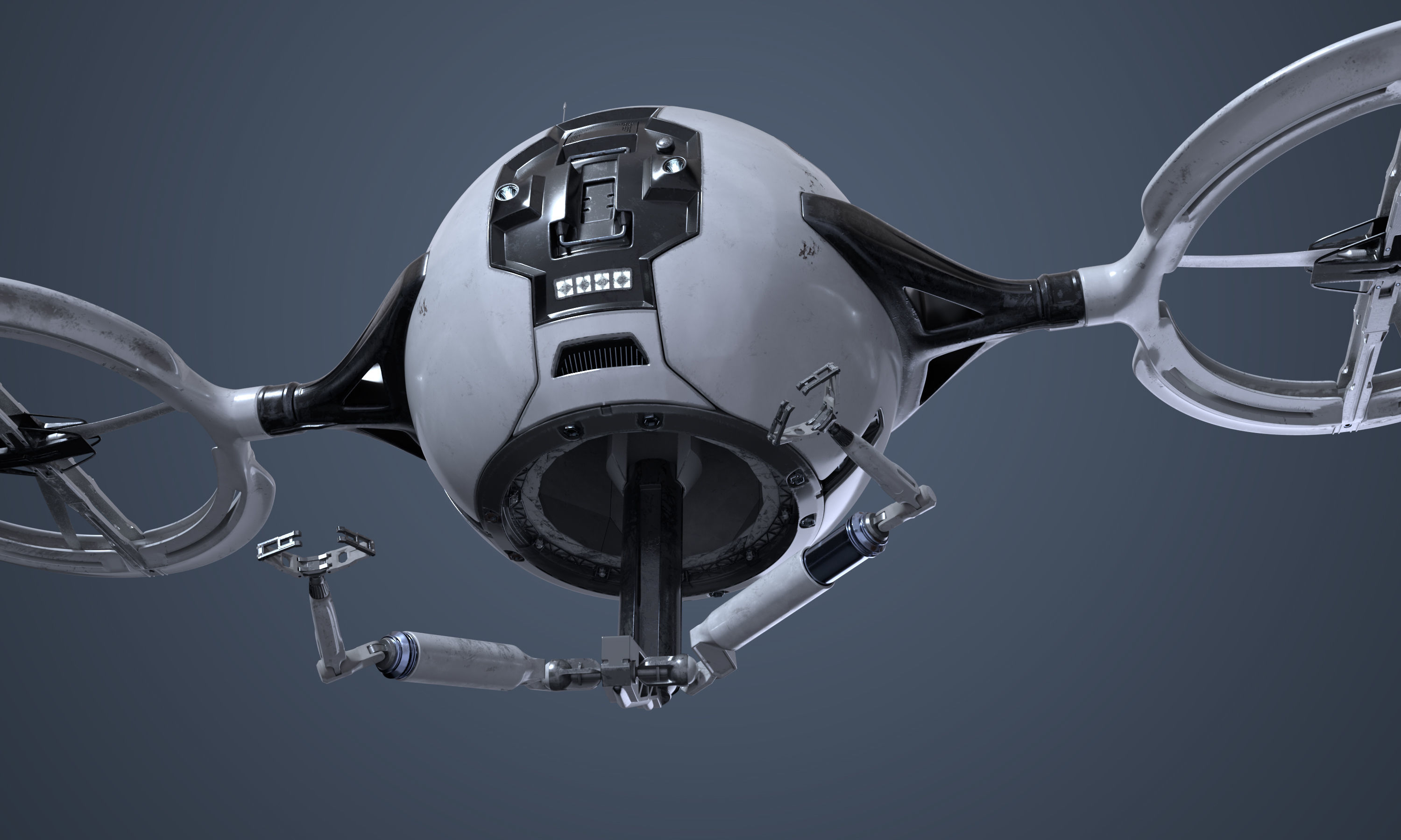 Maintenance Drone Mk1 Used Look 3D model_7