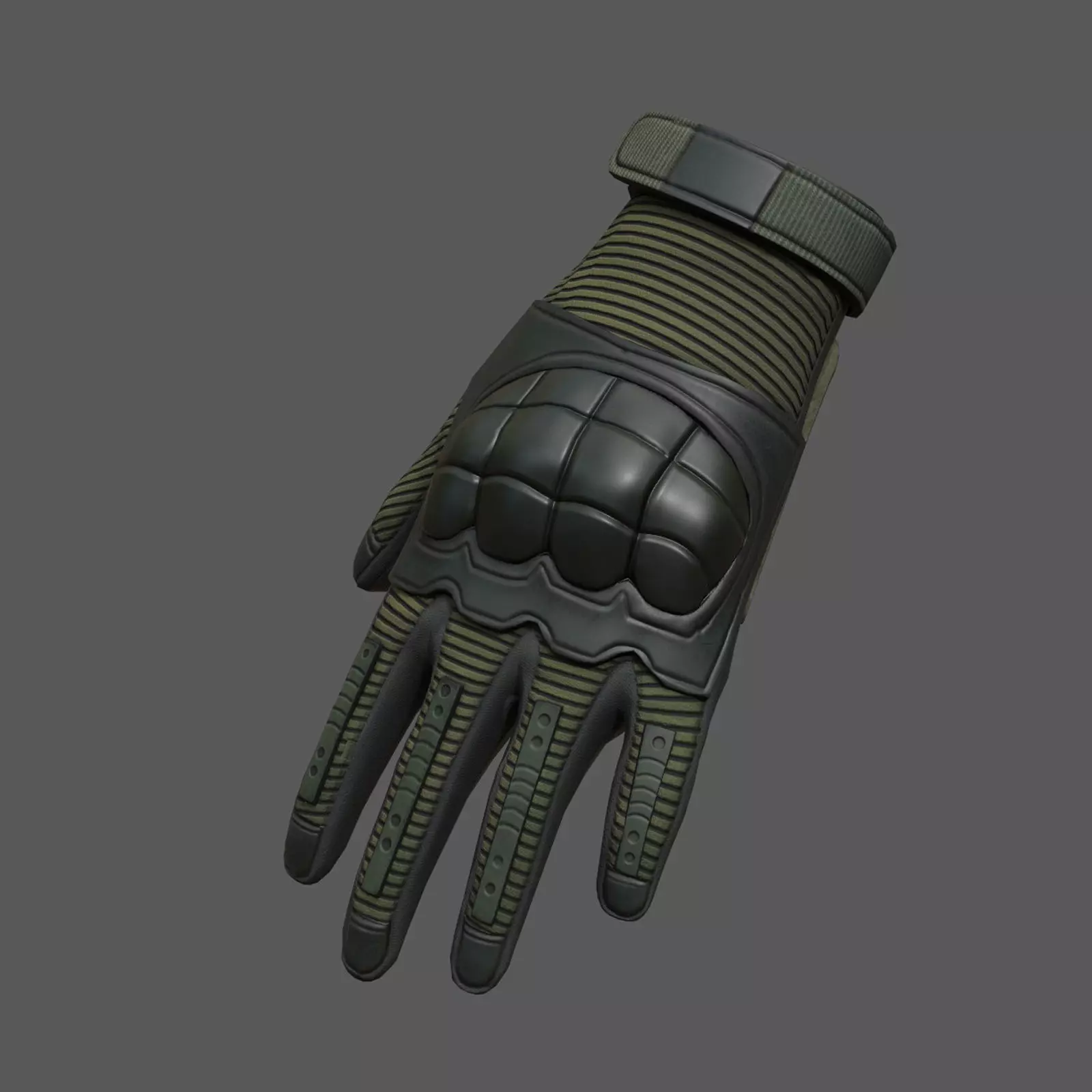 Gloves Sci-fi military combat fantasy Low-poly 3D model