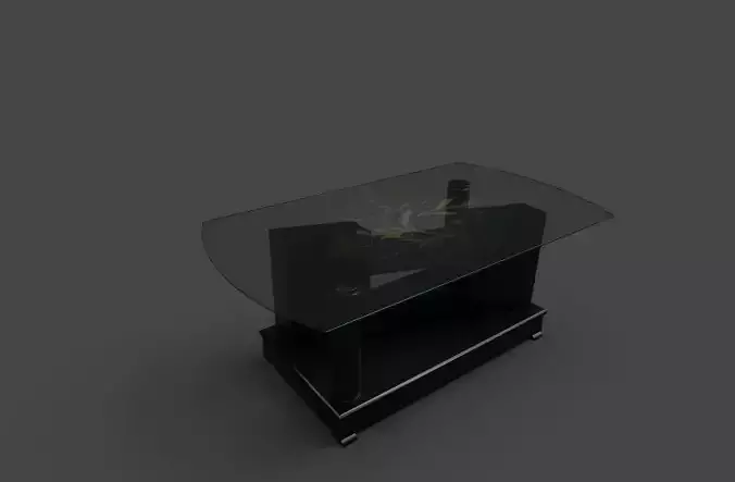 Glass Table - Low Polygon