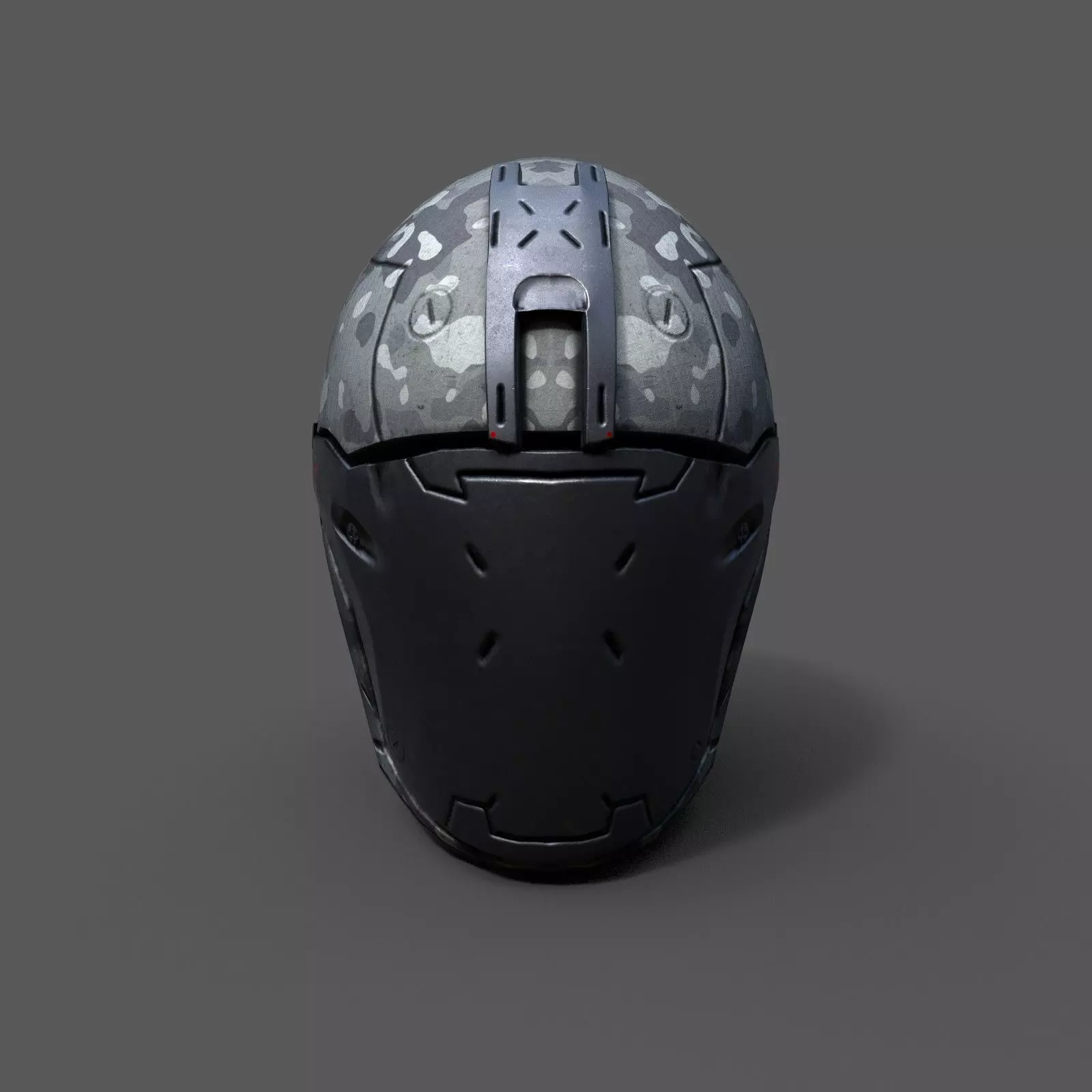 Helmet military Scifi low poly 3s model Low-poly 3D model