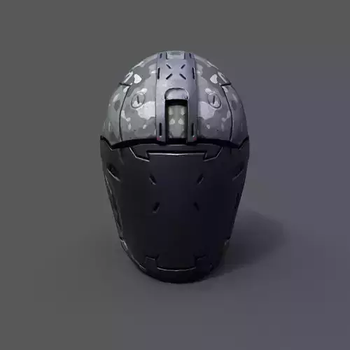 Helmet military Scifi low poly 3s model 