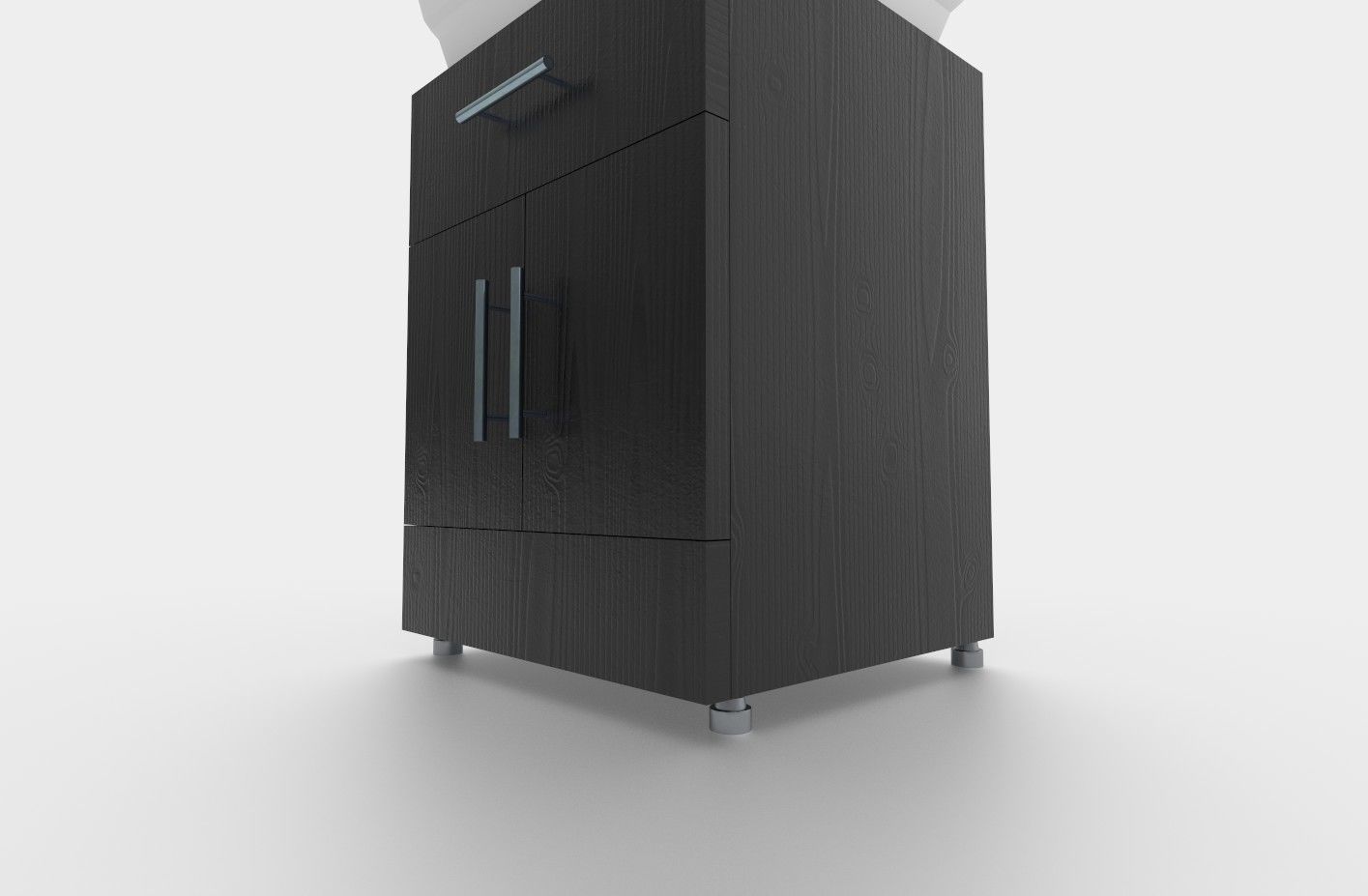 Vanity Wash Basin Low-poly 3D model_7