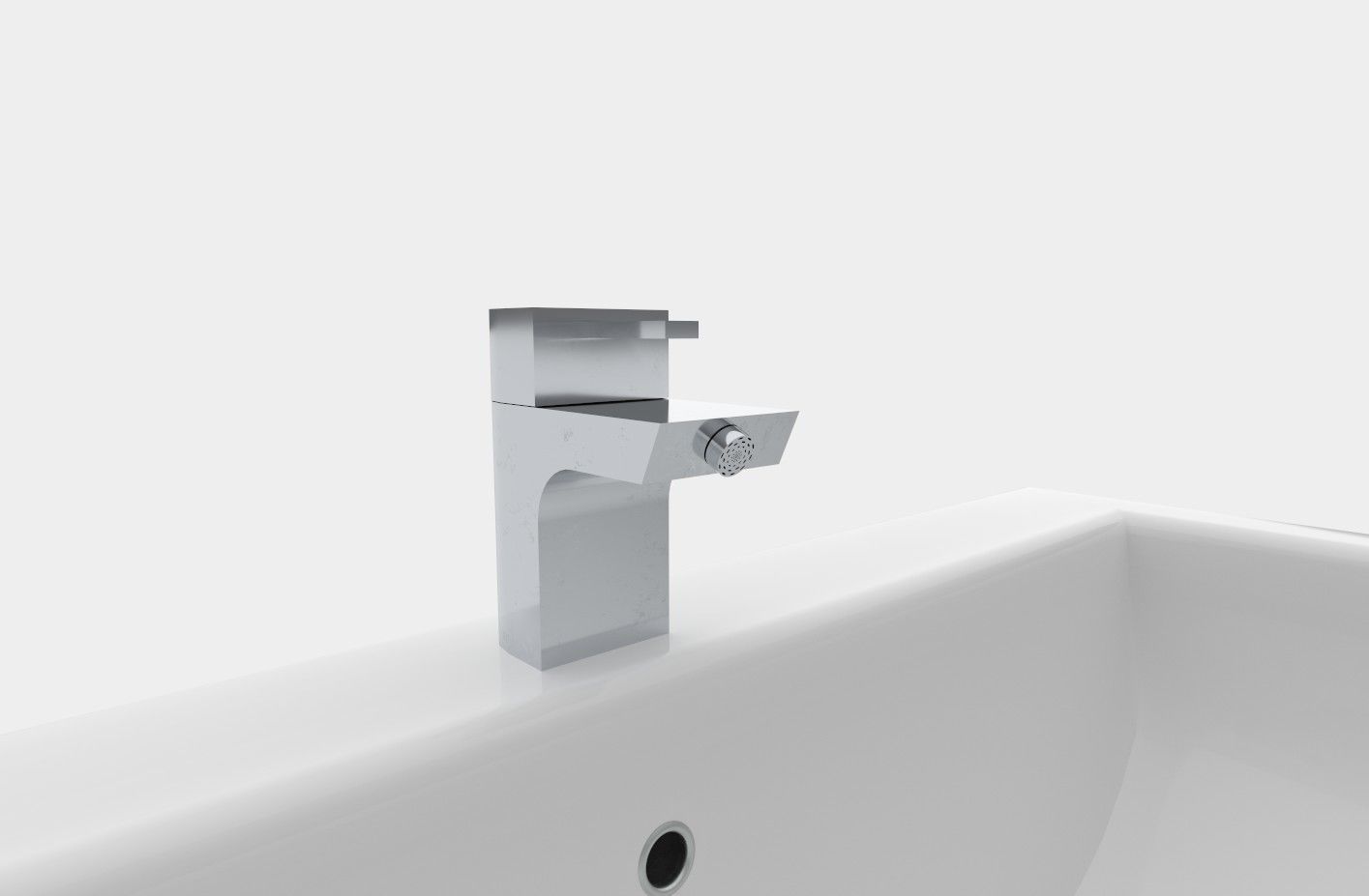 Vanity Wash Basin Low-poly 3D model_6