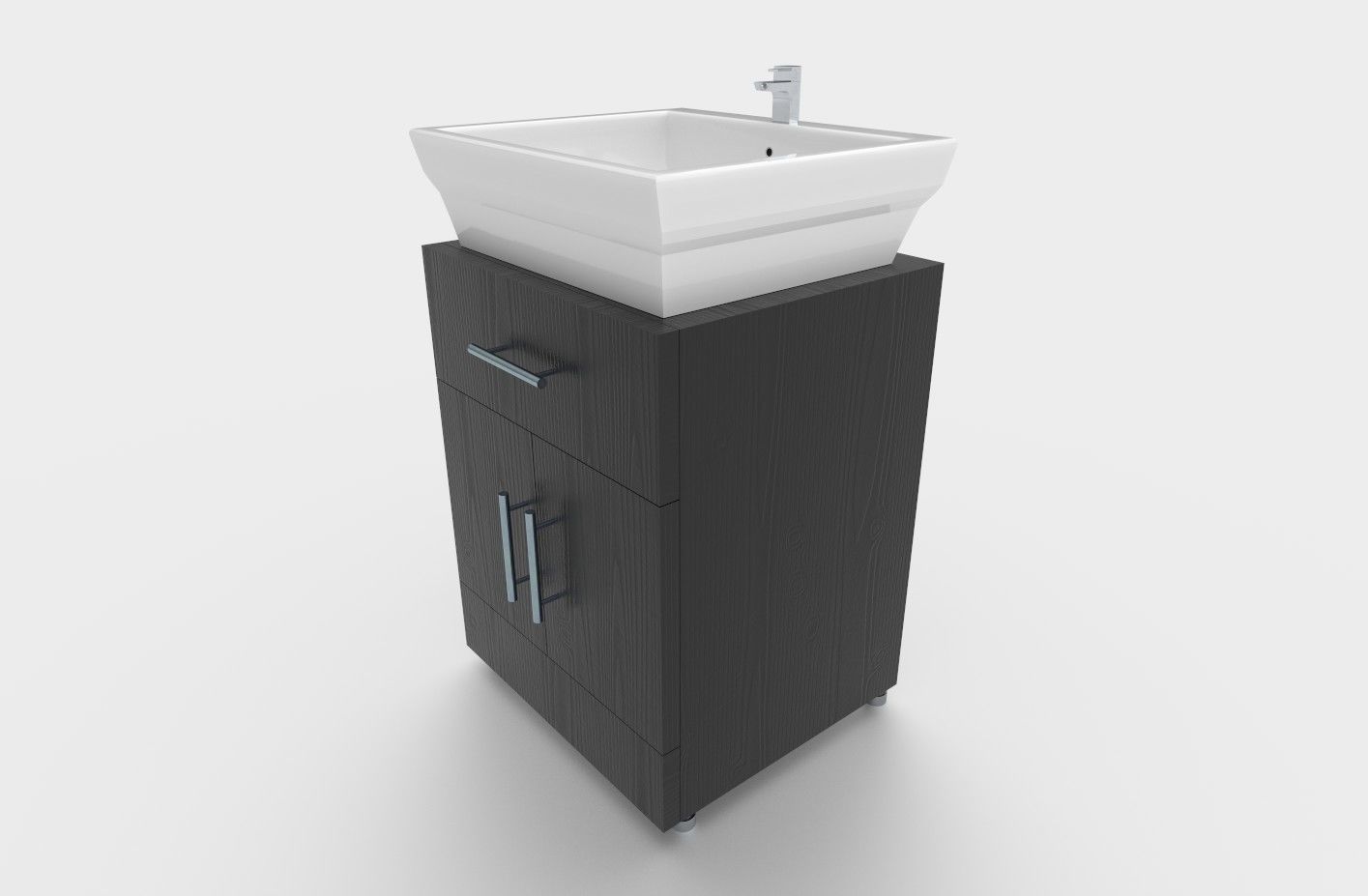 Vanity Wash Basin Low-poly 3D model_5