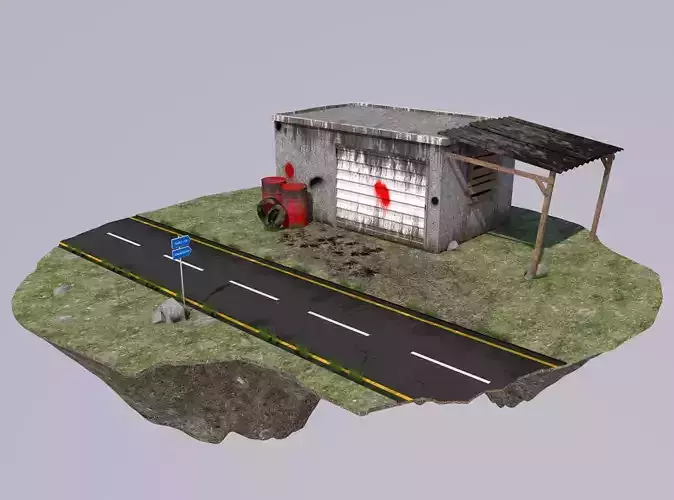 Old Station 3D model