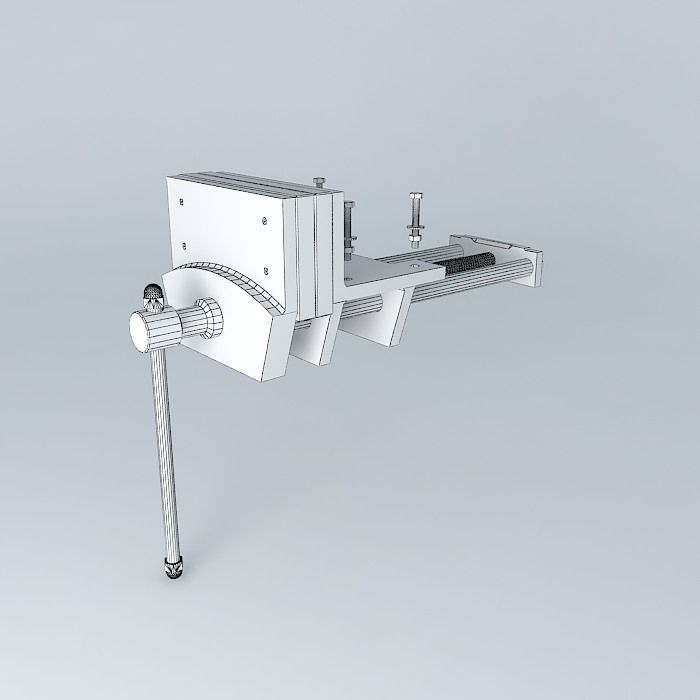 Woodwork vise made by IVAN Free 3D model_4