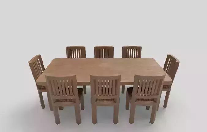 Wooden Table And Chair