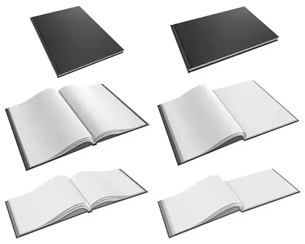 Albums A4 A5 size hardcover for mock-up 3D Model Collection