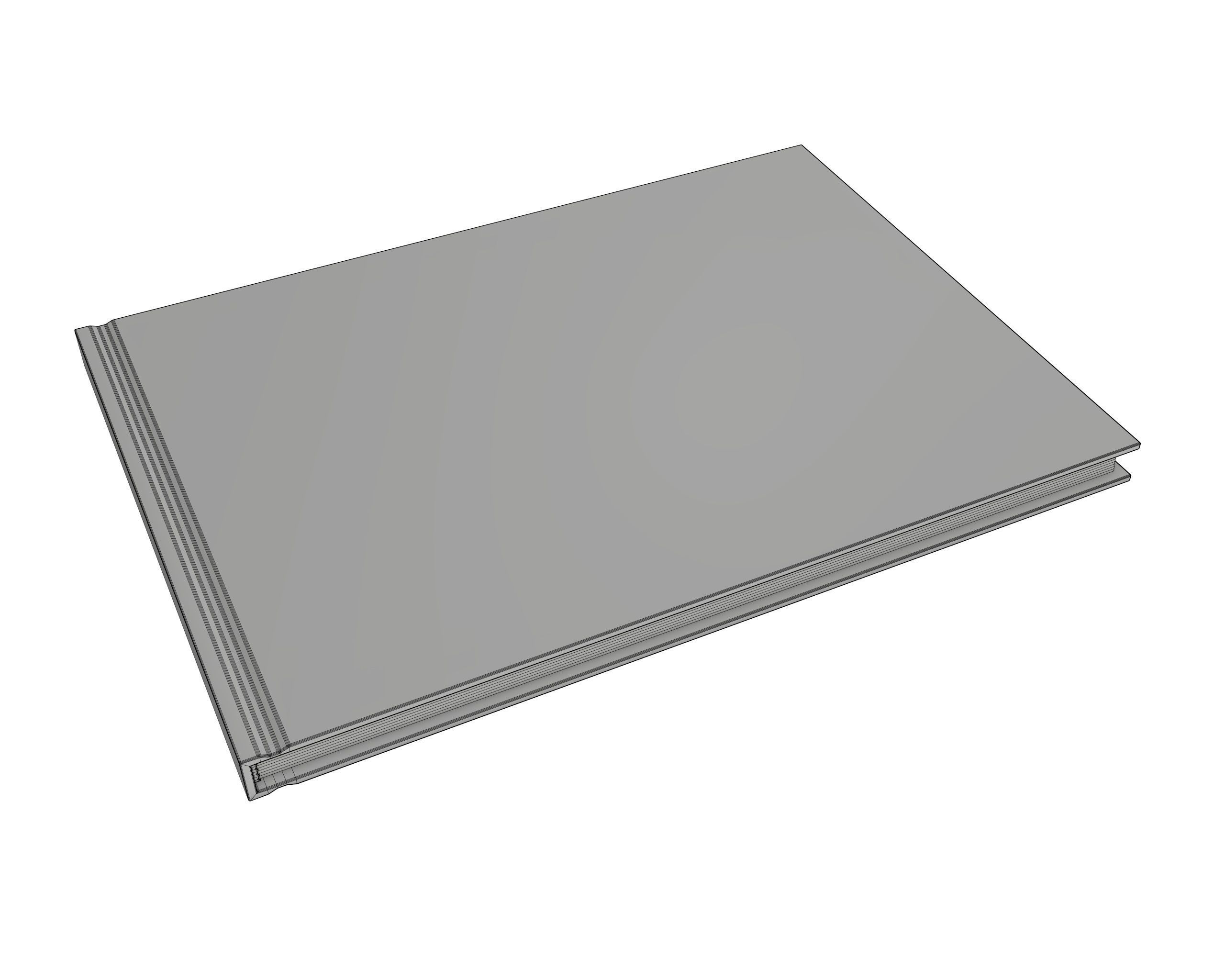 Albums A4 A5 size hardcover for mock-up 3D Model Collection_17