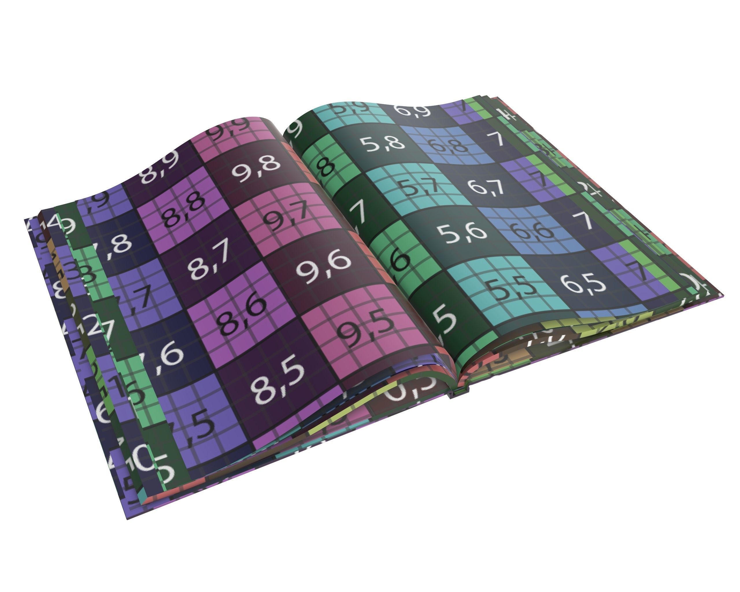 Albums A4 A5 size hardcover for mock-up 3D Model Collection_28