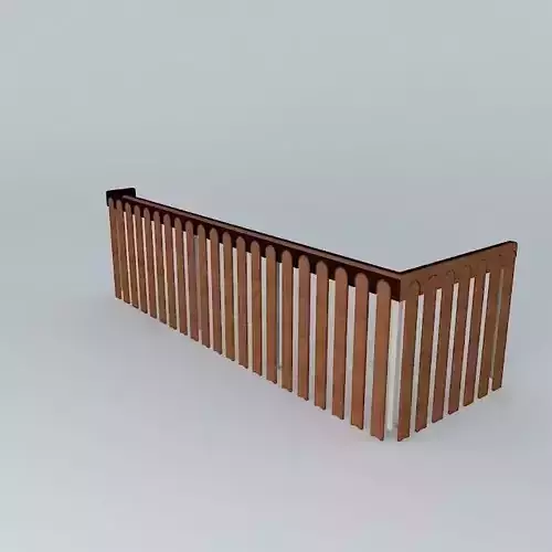 Wooden railing 