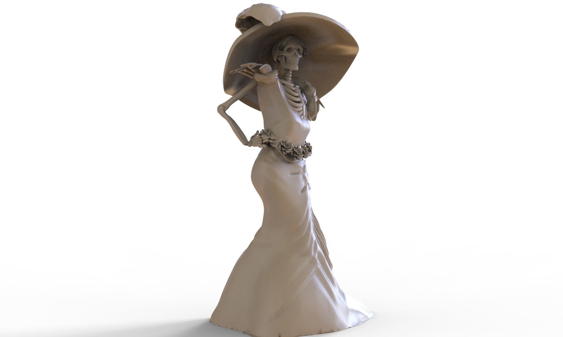 La Catrina 3D print model_3