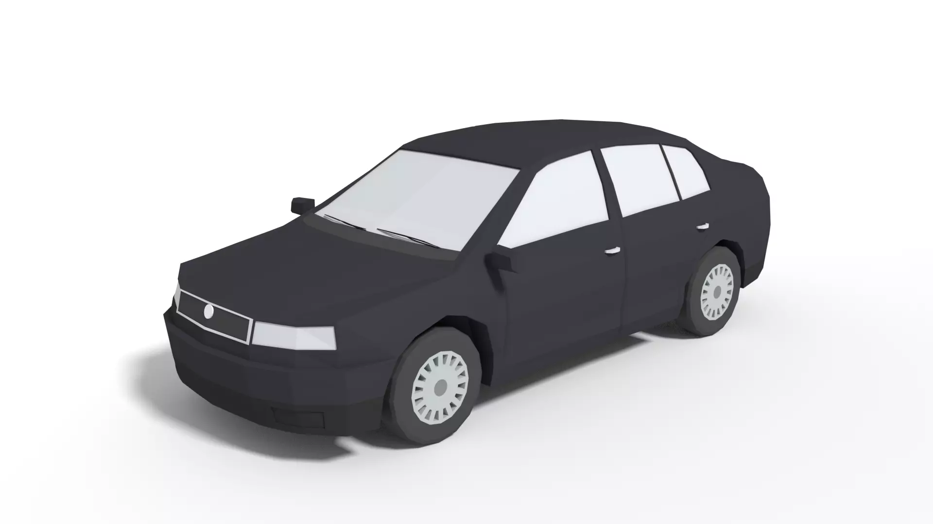 Low Poly Family Car Low-poly 3D model