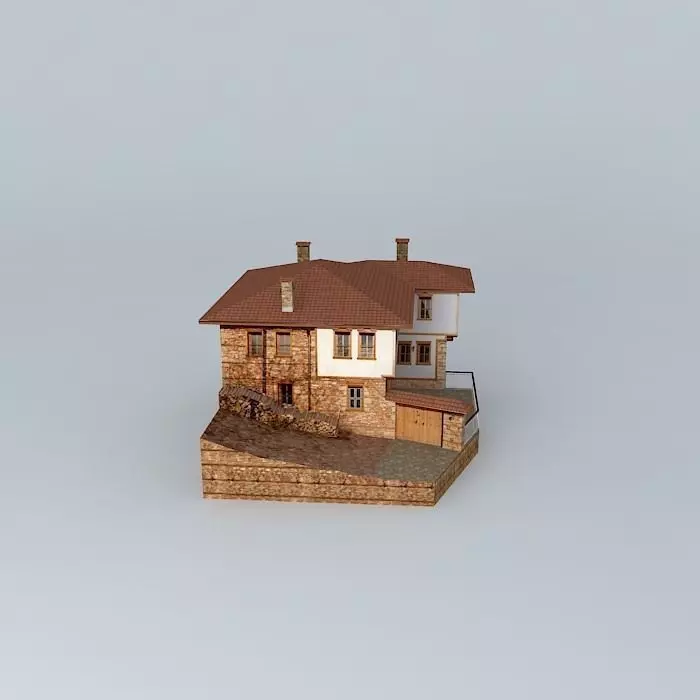 Old rhodopean house Free 3D model