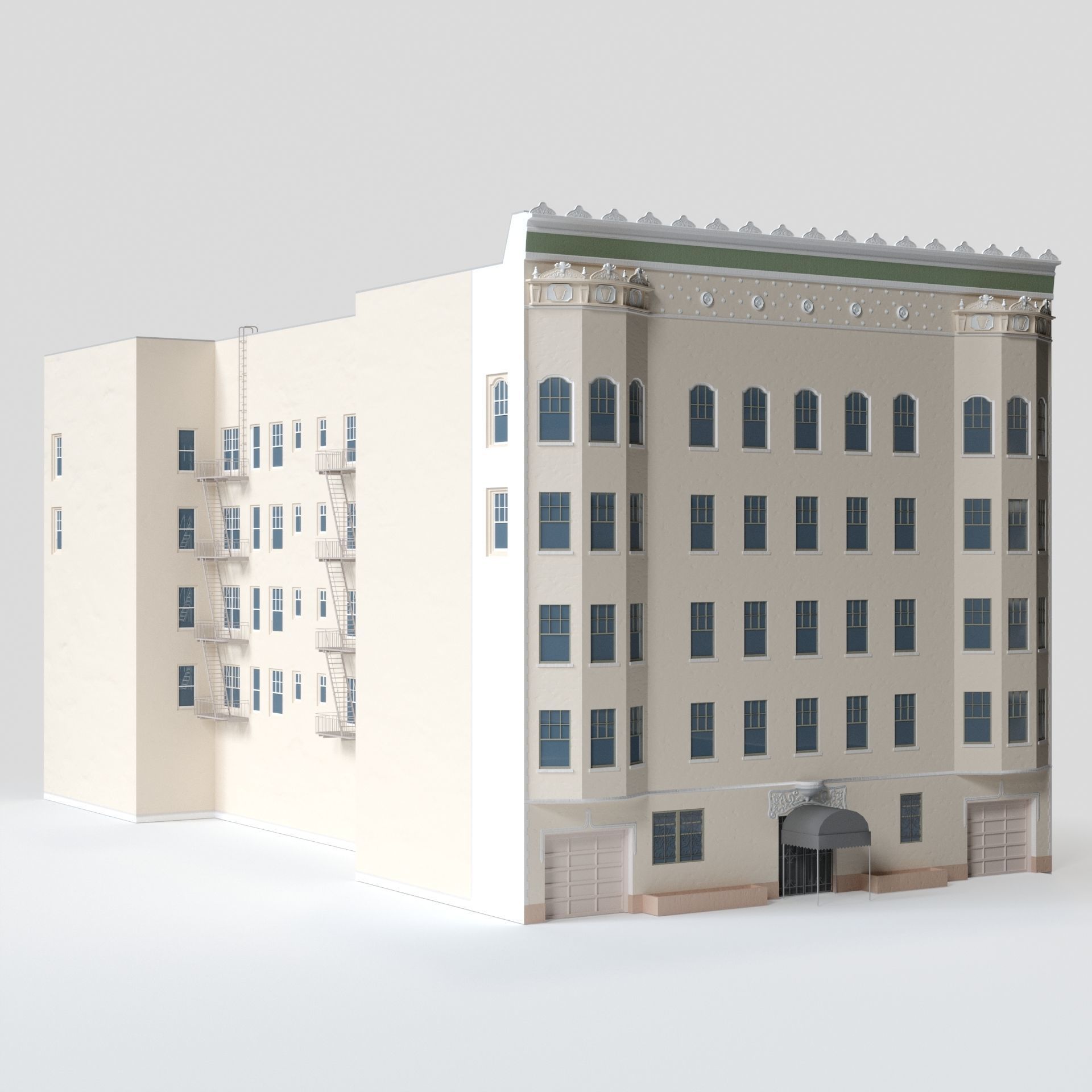 San Francisco Page St Building 3 3D model_4