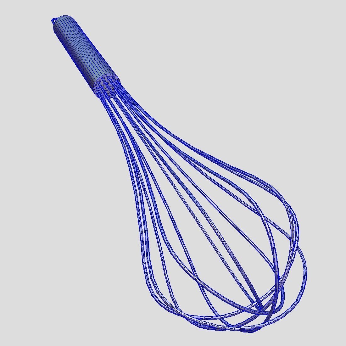 Whisk Low-poly 3D model_8