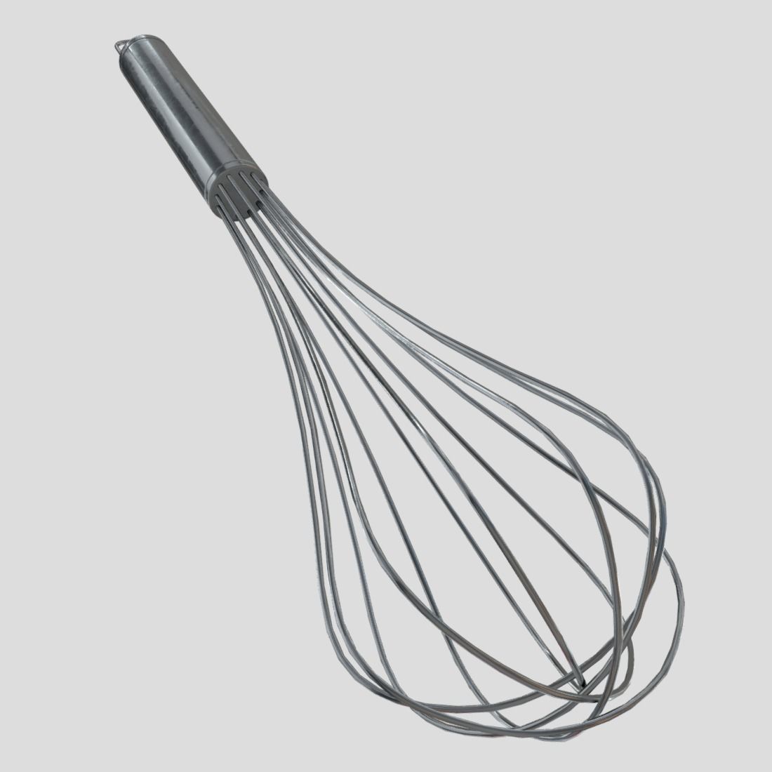 Whisk Low-poly 3D model_7
