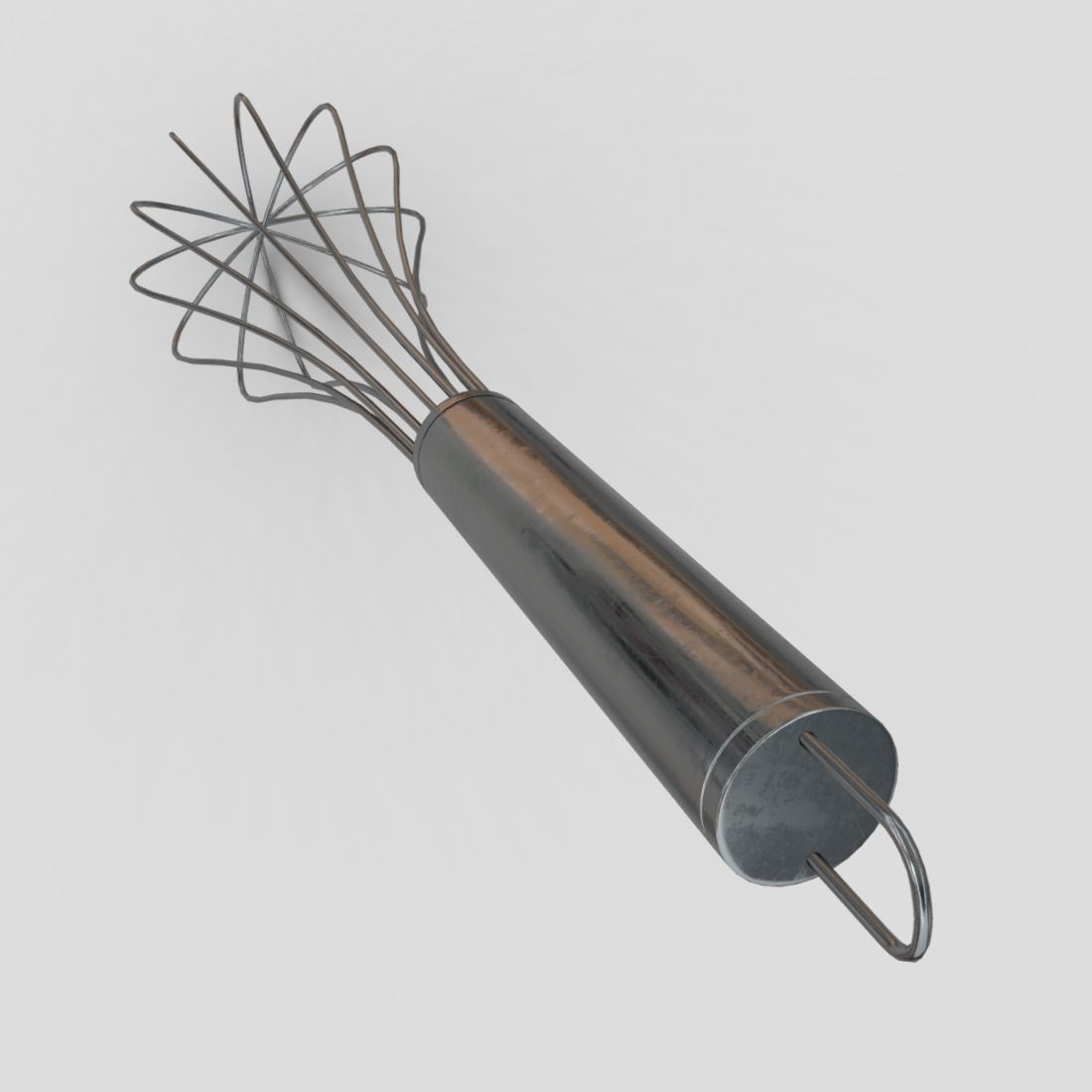 Whisk Low-poly 3D model_5