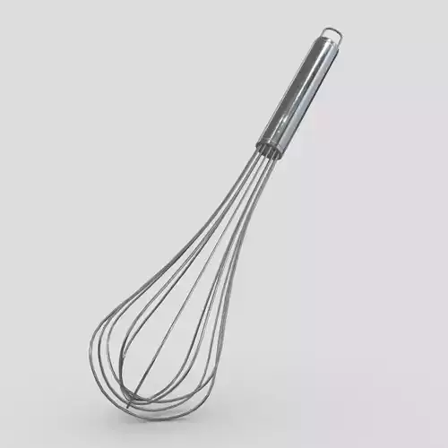 Whisk Low-poly 3D model