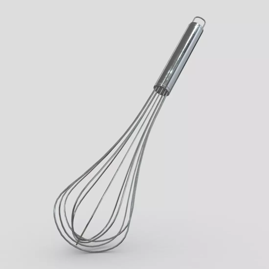 Whisk Low-poly 3D model_0