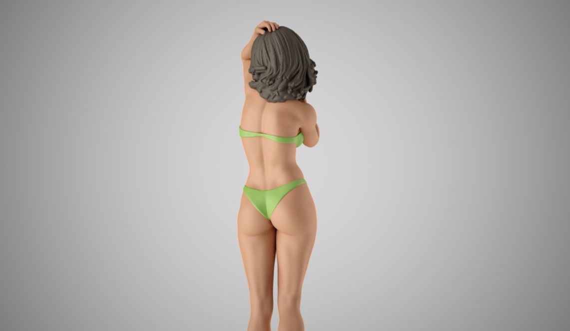 Alone Woman 3D print model_8