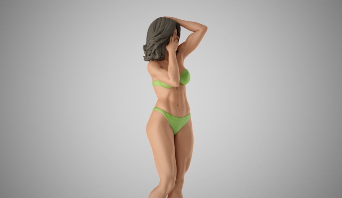 Alone Woman 3D print model_6