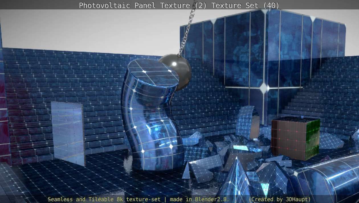 Photovoltaic Panel Texture 2 - Texture Set 40 Texture_142