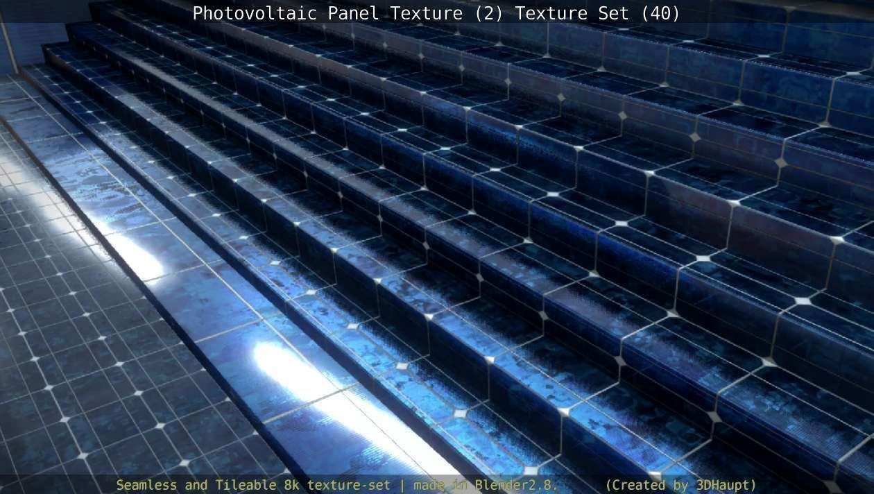Photovoltaic Panel Texture 2 - Texture Set 40 Texture_107