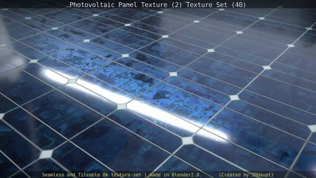 Photovoltaic Panel Texture 2 - Texture Set 40 Texture_131