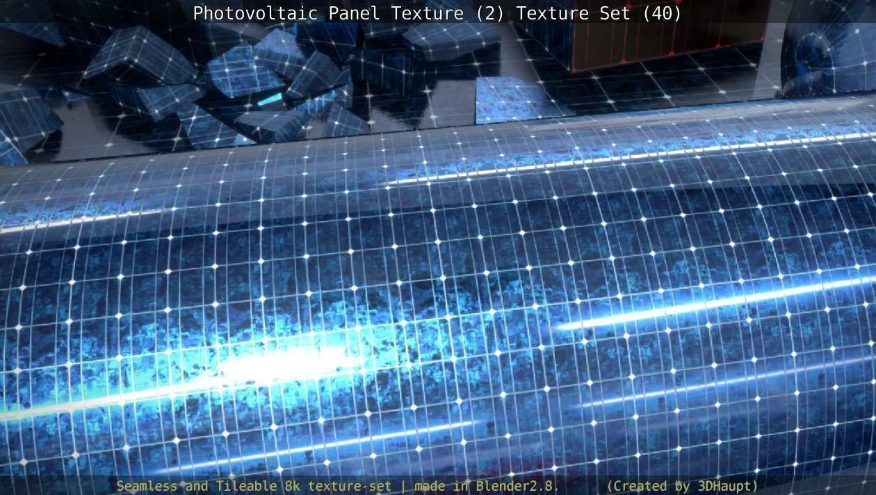 Photovoltaic Panel Texture 2 - Texture Set 40 Texture_138