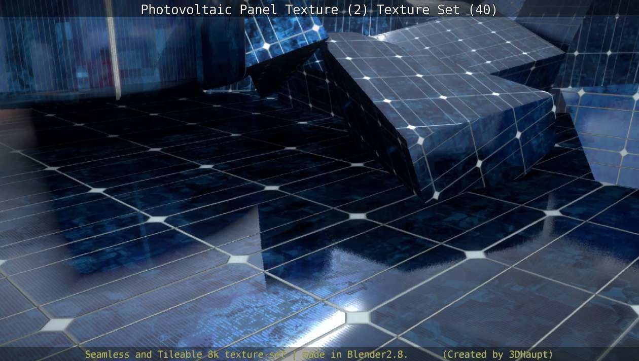 Photovoltaic Panel Texture 2 - Texture Set 40 Texture_133