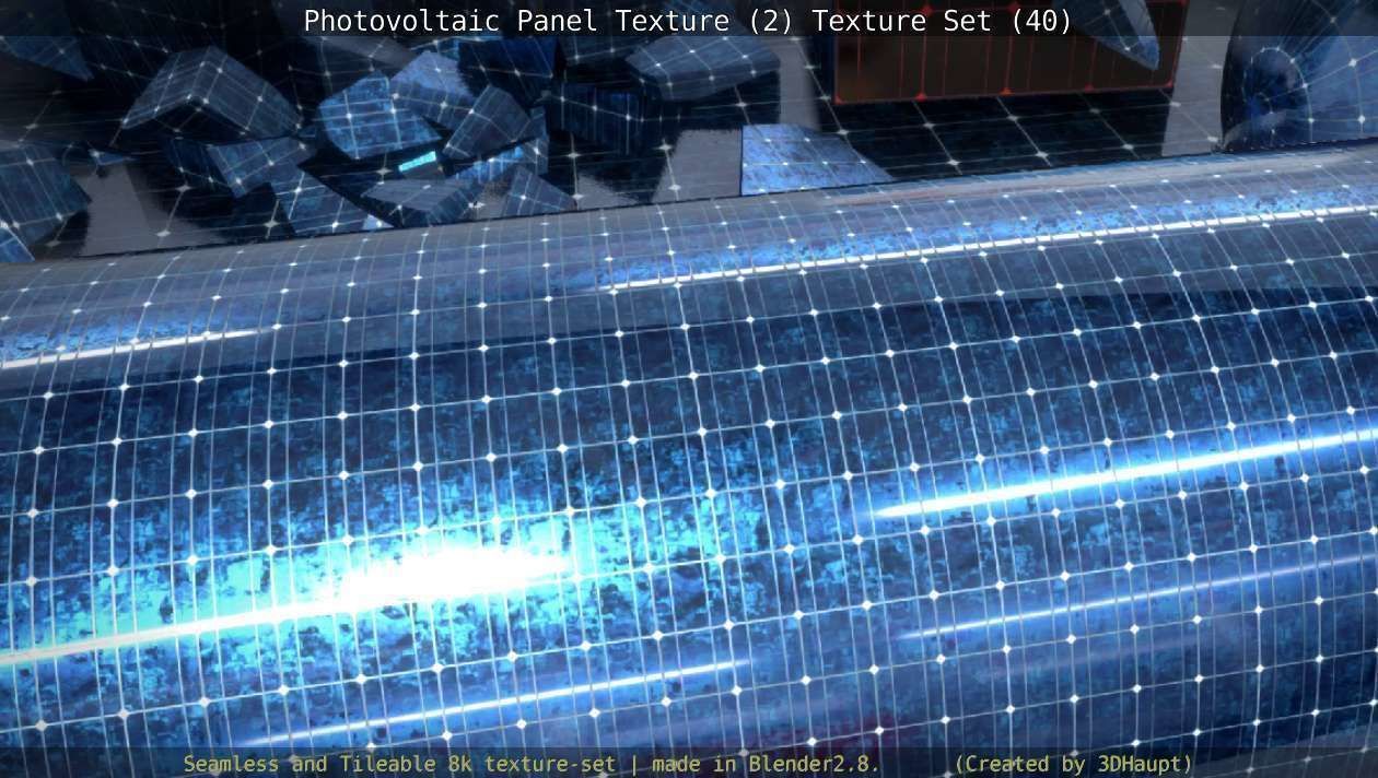 Photovoltaic Panel Texture 2 - Texture Set 40 Texture_139